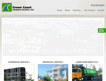 Tablet Screenshot of greencoastcontainer.com